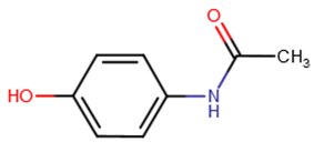 chemical structure of paracetamol