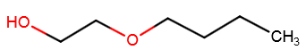 Chemical structure of 2-butoxyethanol