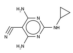 chemical structure of dicyclanil