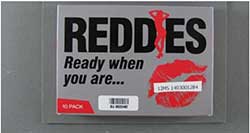 image of the REDDES (or REDDIES) packaging