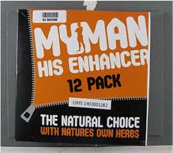 image of the My Man His Enhancer 12 Pack packaging