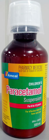 Amcal children s paracetamol elixir for 1 to 5 years 