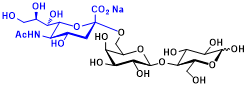 structure of 6'-Sialyllactose Sodium