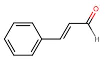 chemical structure of cinnamaldehyde