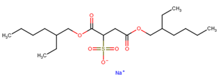 chemical structure of docusate sodium