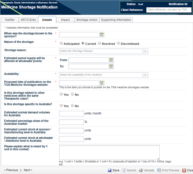 screenshot showing fields in the Details tab