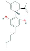 Chemical structure of Cannabidiol