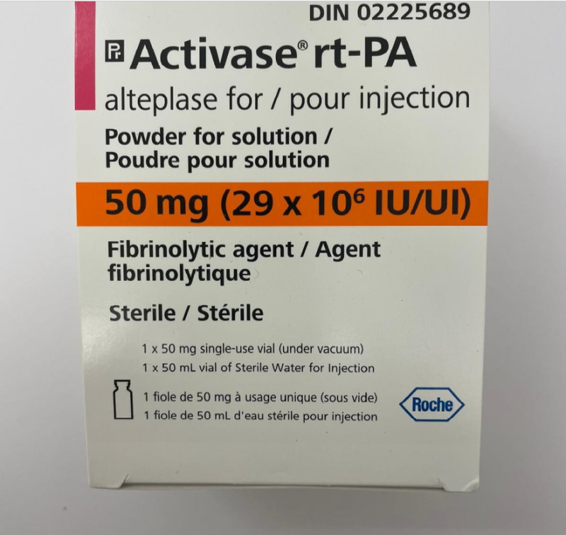 ACTIVASE Rt-PA Alteplase 50mg Powder For Solution For Injection (Canada ...