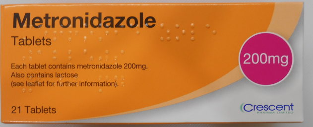 Picture of Metronidazole 200mg tablets (Crescent)