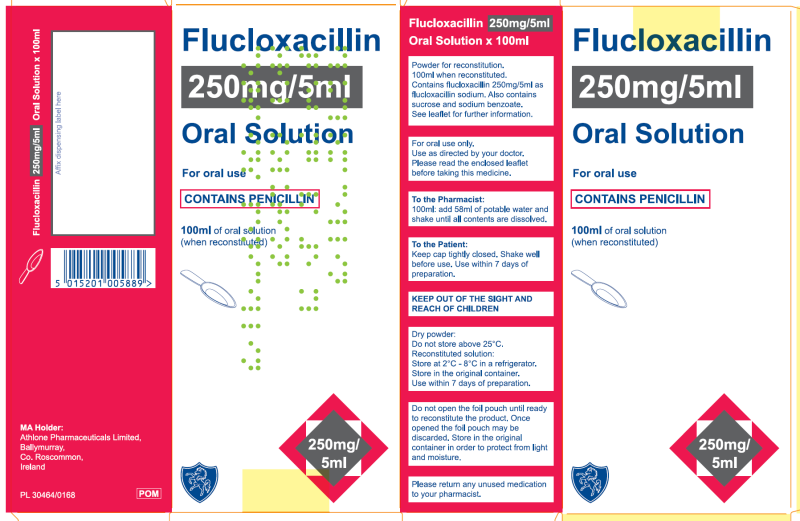 Picture of Flucloxacillin 250mg/5mL oral solution (Athlone)