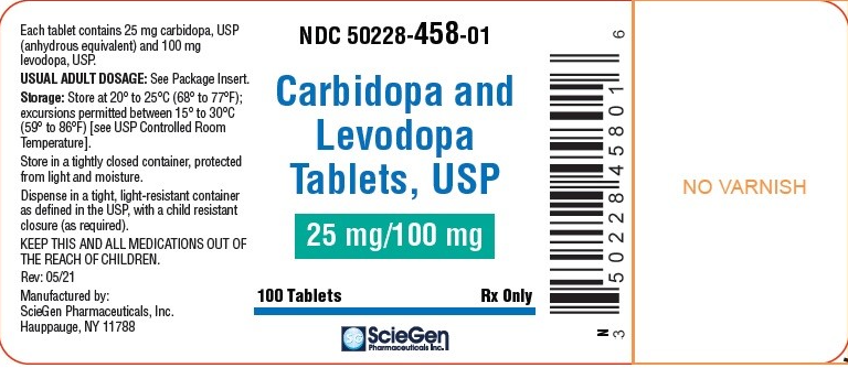 Picture of Carbidopa and levodopa tablets, USP 25 mg/100mg (ScieGen)