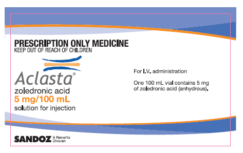 Picture of ACLASTA zoledronic acid 5 mg/100 mL solution for injection (France)