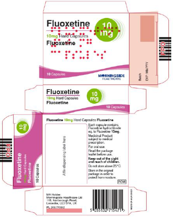 Picture of Fluoxetine 10mg capsules (Morningside, UK)