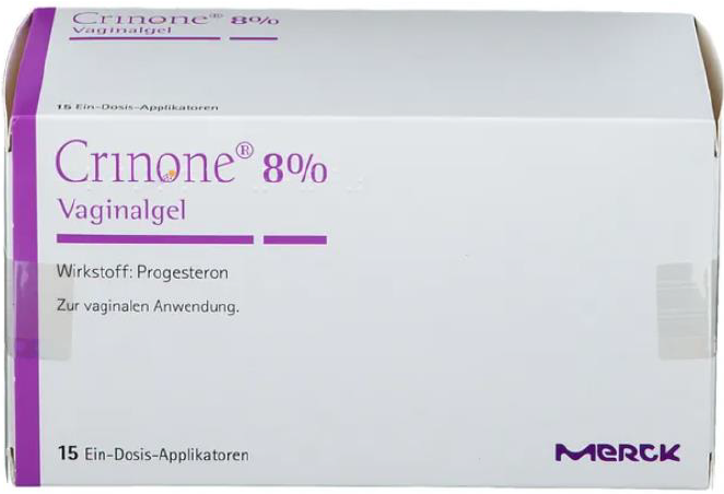 Picture of CRINONE 8 % progesterone vaginal gel carton