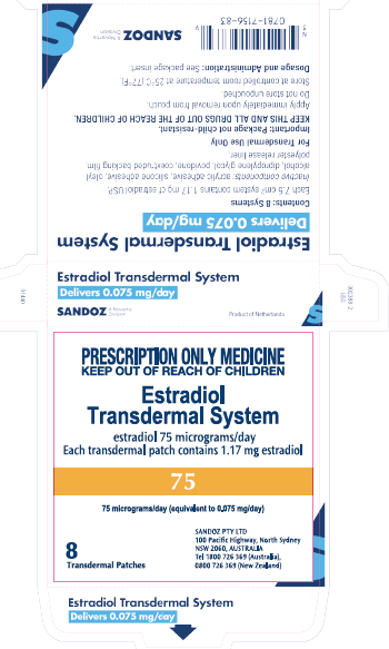 Picture of Estradiol Transdermal System 75mcg/day (0.075mg/day)