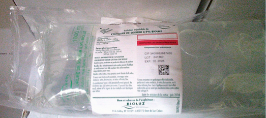 Picture of Sodium Chloride Bioluz Solution for Infusion Bag 1000 mL