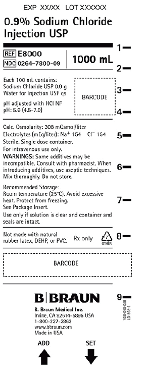 Picture of 0.9% sodium chloride injection in E3 bag - label