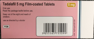 Picture of Tadalafil 5mg film-coated tablets - carton back