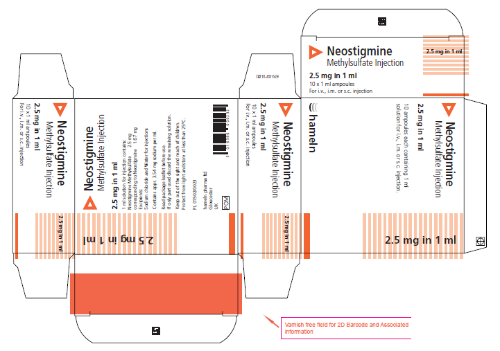 Picture of Neostigmine Methylsulfate Injection 2.5mg in 1mL Ampoule - carton