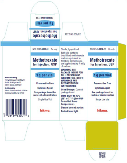 :Picture of Methotrexate for Injection USP 1g vial - carton