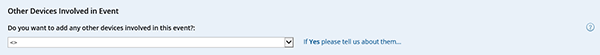screenshot showing Other Devices Involved in Event field