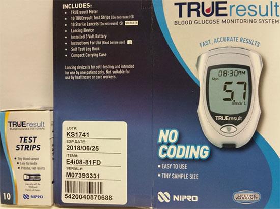 true blood glucose meter